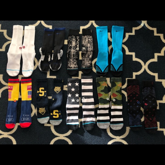 Stance Other - Lot of 9 Stance/Nike Socks L/M Preowned